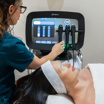 Beauty Science Pro2Lift Geneo facial treatment, combining skincare technology and wellness for rejuvenating results.