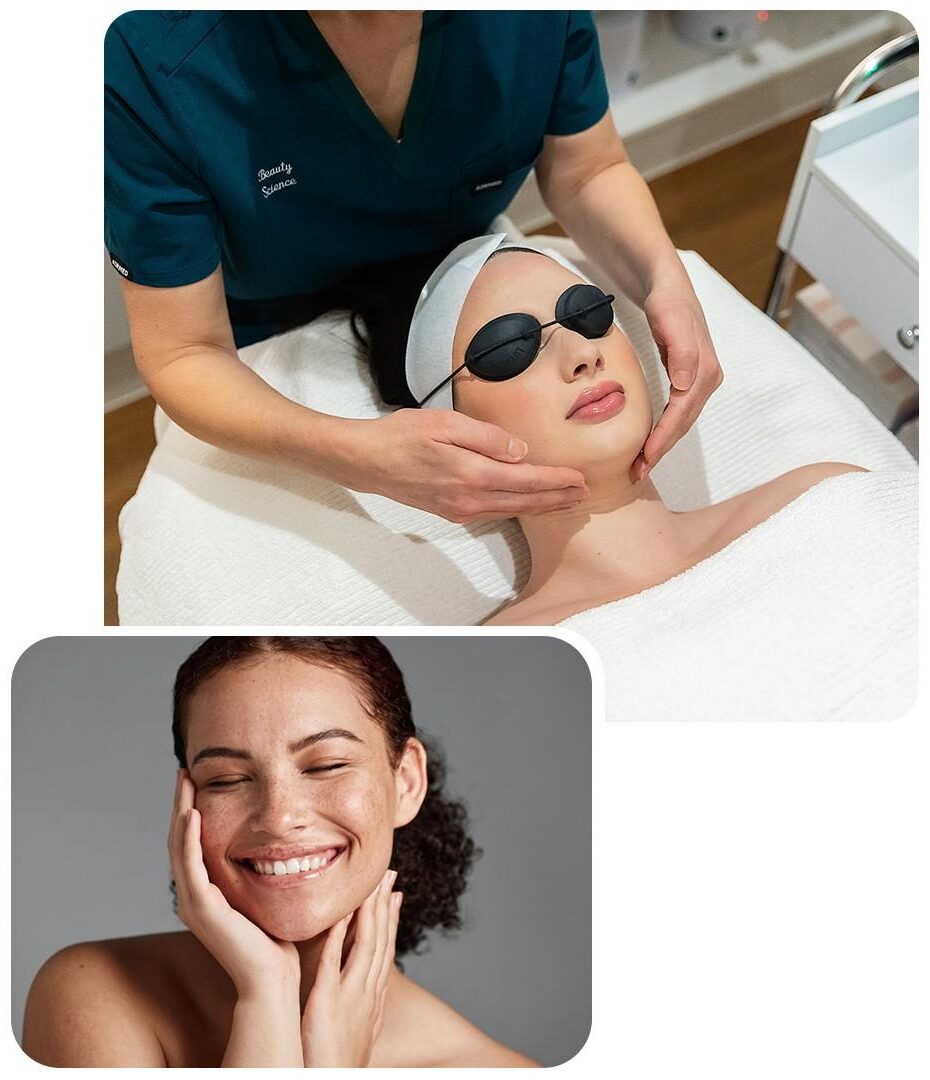 Woman receiving skin booster treatment at Beauty Science Richmond clinic