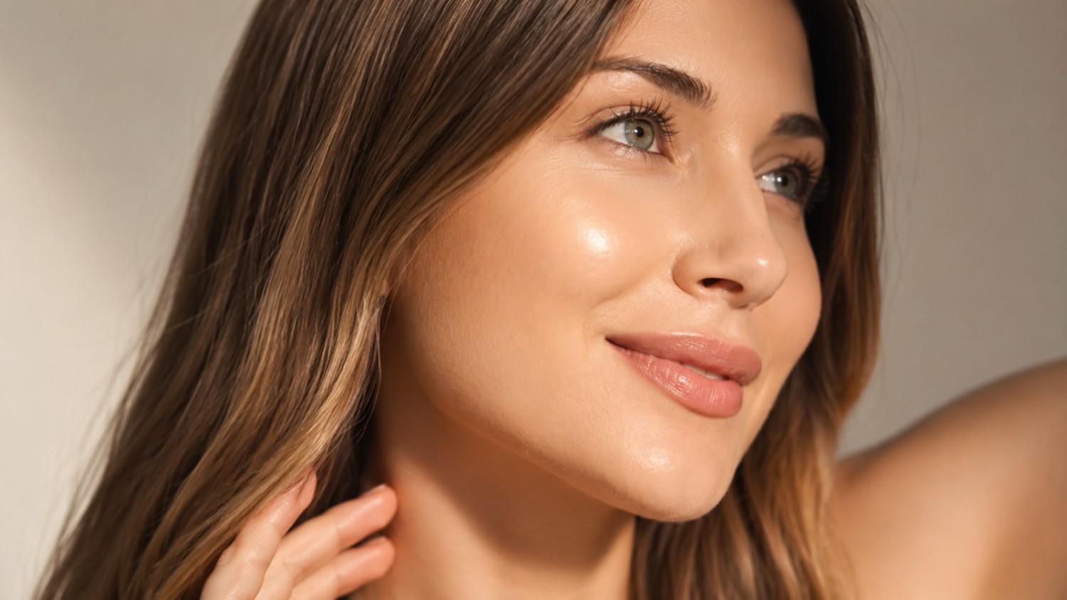 Laser Genesis treatment being performed on the face